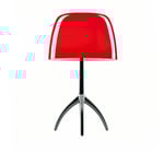 Foscarini - Lumiere Grande Black Chrome/Cherry Dimmer - Bordslampor - Rodolfo Dordoni - Röd