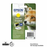 Epson T1284 Yellow Ink Cartridge for Stylus SX125 SX130 SX230 SX445W SX435W