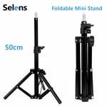 50cm Mini Tabletop Tripod Stand Monopod Selfie Stick For Camera iPhone LED Light