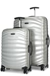 Samsonite Lite-Shock Sport 55cm & 75cm CURV Luggage Set Silver