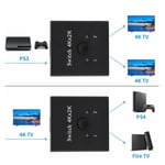 Commutateur HDMI AMONIDA Convertisseur audio HDMI 2x1 Prend en charge 4 ports x 2k, 3D, 1080P HDMI Switcher Splitter 3 ports