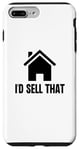 Coque pour iPhone 7 Plus/8 Plus Je vendrais cet agent immobilier, une maison et un logement