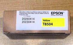 GENUINE EPSON T8504 Yellow cartridge ORIGINAL ink fits the SC-P800 dated 2026