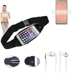 Belt bag for Sony Xperia Ace III + headphones waist bag Sport Running Fitness sh