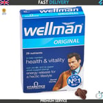 NEW Vitabiotics Wellman Original Multi Vitamin Minerals for Men 30's