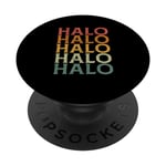 Retro Custom First Name Halo PopSockets Swappable PopGrip