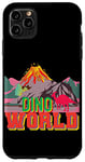 Coque pour iPhone 11 Pro Max Dinosaure Dino World Volcan avec lave Jurassic