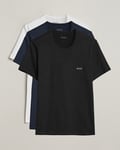 BOSS BLACK 3-Pack Crew Neck T-Shirt Black/White/Blue