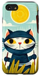 Coque pour iPhone SE (2020) / 7 / 8 Queues de chat ninjas mignonnes ninjas