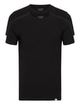 Les Deux Basic T-Shirt - 2-Pack Tops T-shirts Short-sleeved Black Les Deux