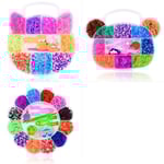 Loom Bands Kit - 600st i olika färger och flera tillbehör