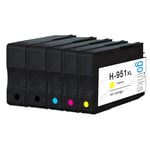 5 Ink Cartridges (Set + Bk) for HP Officejet Pro 276dw, 8600, 8610, 8620