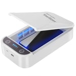 DGTRD UV Cell Phone Sanitizer Box, Portable Smart UV Light Sanitizer Box with Aromatherapy Function for Iphone 12 11 SE 2020 Iwatch Samsung Huawei Xiaomi Oneplus Eyeglasses Keys Watches Jewelry Etc