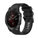 Garmin Fenix ​​​​5 Plus Silikone urrem, 22mm - Sort