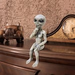 courti Alien Decor, Outdoor Garden Alien Statues, Funny Style Resin Et Ornaments Home Furnishings, Out-of-This-World Alien Extra Terrestrial Statue
