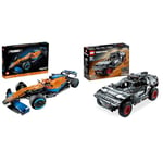 LEGO Technic La Voiture De Course McLaren Formula 1 2022 pour Adultes avec 1434 Pièces & 42160 Technic Audi RS Q e-tron, Voiture de Rallye Télécommandée, Maquette Off-Road Dakar