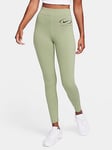 Nike Women'S High-Waisted Full-Length Graphic Leggings - Green