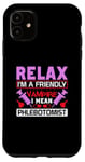 Coque pour iPhone 11 Détendez-vous, je suis un vampire amical, je veux dire phlébotomiste - Blood Nurse