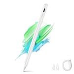 OBERSTER Stylet Compatible avec iPad, Tablet Stift Fine Tip avec Palm Rejection, Tilt Tip Magnetic Stylus Pen Compatible avec iPad 9, Pro 11/12.9, Air 3/4, Mini 5/6