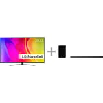LG 55NANO82 55" 4K NanoCell TV + LG SPD75YA 3.1.2 Dolby Atmos Soundbar -tuotepaketti