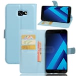 samsung Samsung A7 2017 PU Wallet Case Light Blue