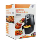 1000W 2L Air Fryer Power Oven Low Fat Oil Free Healthy Frying Chips Black New