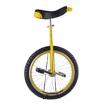 Large 20"/24" Adult's Unicycle for Big Kids/Female/Male, 16"/18" Wheel Kid's Unicycle for 7-12 Years Old Child/Boys/Girls, (Color : YELLOW, Size : 18 INCH WHEEL)