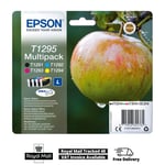 Genuine Epson T1295 Apple DuraBrite Ink Cartridges (T1291 T1292 T1293 T1294) BOX