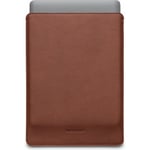 Woolnut Leather Sleeve -skyddsfodral för 13-tums MacBook Pro & Air, cognac