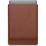 Woolnut Leather Sleeve -skyddsfodral för 13-tums MacBook Pro & Air, cognac