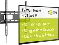 MONDODIGITALE-49890 Pro Support Mural Tv Pour Écrans Et Téléviseurs De 32-55 Pouces (81-140 Cm)-Fixation Murale Tv Avec Une Capacité De Charge Max. De 50 Kg Accroche Television Mural Vesa 300 X 300