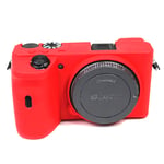 Sony Alpha A6600 silicone case - Red