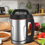 Daewoo 1.6Ltr Soup & Smoothie Maker Blender Stainless Steel 1000W Heater Silver