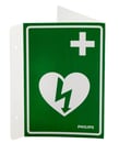 Philips Skylt AED - Hjärtstartare Wall Sign grön