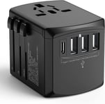 Universal International Travel Plug Adapter All in One, Evershop Worldwide with