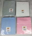 2 x PRAM Fitted Sheets To Fit Silver Cross PIONEER CARRYCOT MATTRESS 100% Cotton