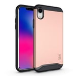 TUDIA Merge, Dual Layer Case Designed for Apple iPhone XR (Rose Gold)