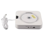 (UK Plug)CD Music Player 5.0 Wall Mounted CD Player Multifunctional Port Clear