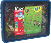 K'NEX STEAM Education, Makers Kit Large Kids Building Set, 863 Piece Stem Learning Kit for Large Groups, Engineering Construction for Kids Ages 6+, Basic Fun 78497