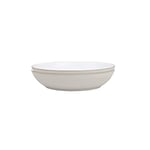 Denby - Natural Canvas Pasta Bowls Set of 2 - Beige White Reactive Glaze Dishwasher Microwave Safe Crockery 1050ml - Ceramic Stoneware Tableware - Chip & Crack Resistant