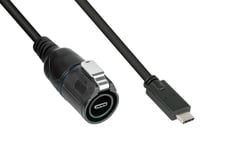 Alcasa Ic01-16U3101-005, 0,5 M, Usb C, Usb C, Usb 3.2 Gen 2 (3.1 Gen 2), 10 Gbit/S, Svart