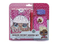 LOL Surprise Sequin Secret Keeper Mini Diary Uv Reveal Pen Erasers Surprise Gift