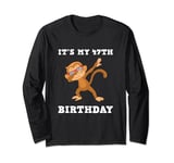 47 Years Man Woman Monkey Party It's My 47th Birthday Long Sleeve T-Shirt