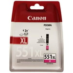 Canon CLI-551XL Cartouche M Magenta XL (Pack plastique sécurisé)