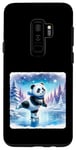 Coque pour Galaxy S9+ Panda Patin à roulettes sur le lac gelé