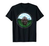 Highland Cow, My Heart's In The Highlands, Robert Burns Poem T-Shirt