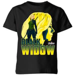"T-Shirt Enfant Black Widow Avengers - Noir - 11-12 ans"