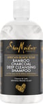 Shea Moisture African Black Soap Bamboo Charcoal Deep Cleansing Shampoo, with to