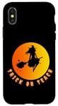 Coque pour iPhone X/XS Trick or Teach, professeur, Halloween, Réveillon de la Toussaint en classe