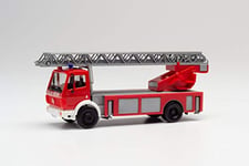 Herpa- Mercedes-Benz SK 88, échelle tournante Miniature pour Camion de Pompiers, pour l'artisanat, la Collection et comme Cadeau, 094108, coloré